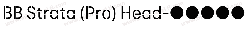 BB Strata (Pro) Head字体转换